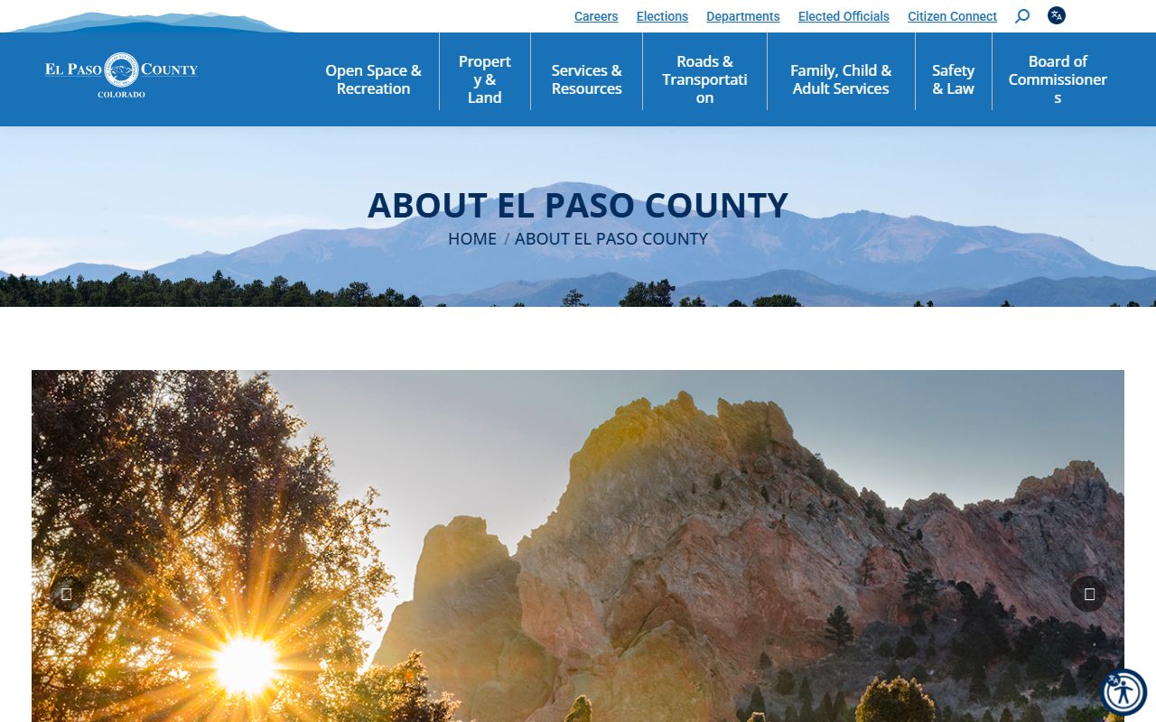 El Paso County overview page used for court records context